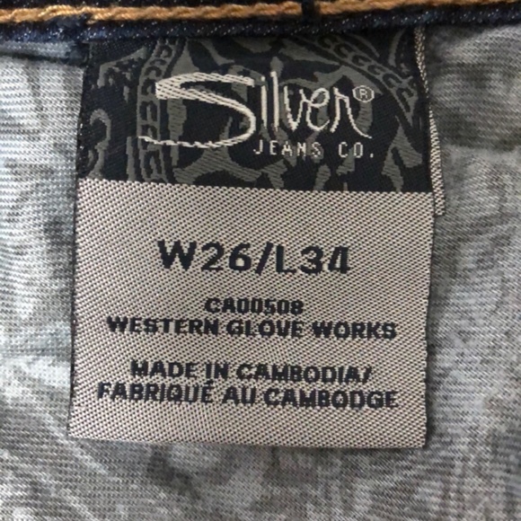 Silver Jeans Boot Cut Relaxed Denim Jeans - Picture 3 of 6